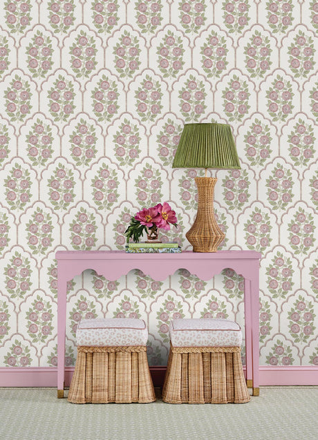 York Floral Bazaar Rose Water Peel & Stick Wallpaper