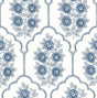 York Floral Bazaar Delft Blue Peel & Stick Wallpaper