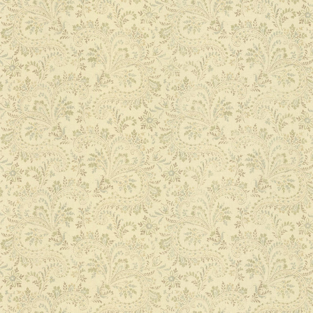 York Sycamore Beige Paisley Wallpaper