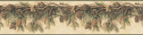 York Wyola Olive Pinecone Forest Border