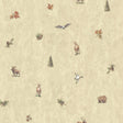 York Hiram Neutral Animal Toss Wallpaper