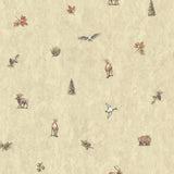 York Hiram Neutral Animal Toss Wallpaper