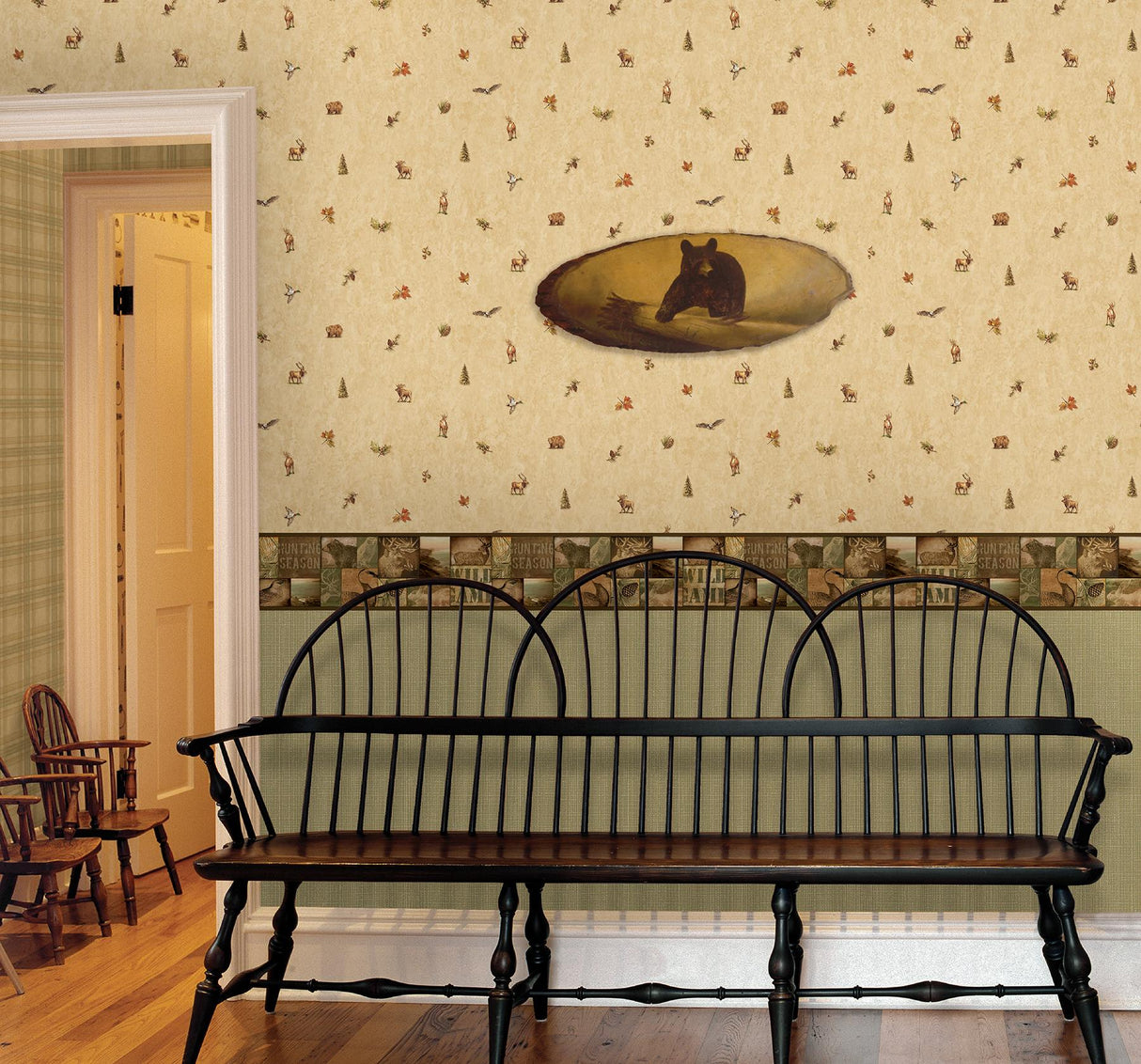 York Hiram Neutral Animal Toss Wallpaper