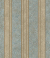 York Sweetwater Aqua Tuscan Stripe Wallpaper
