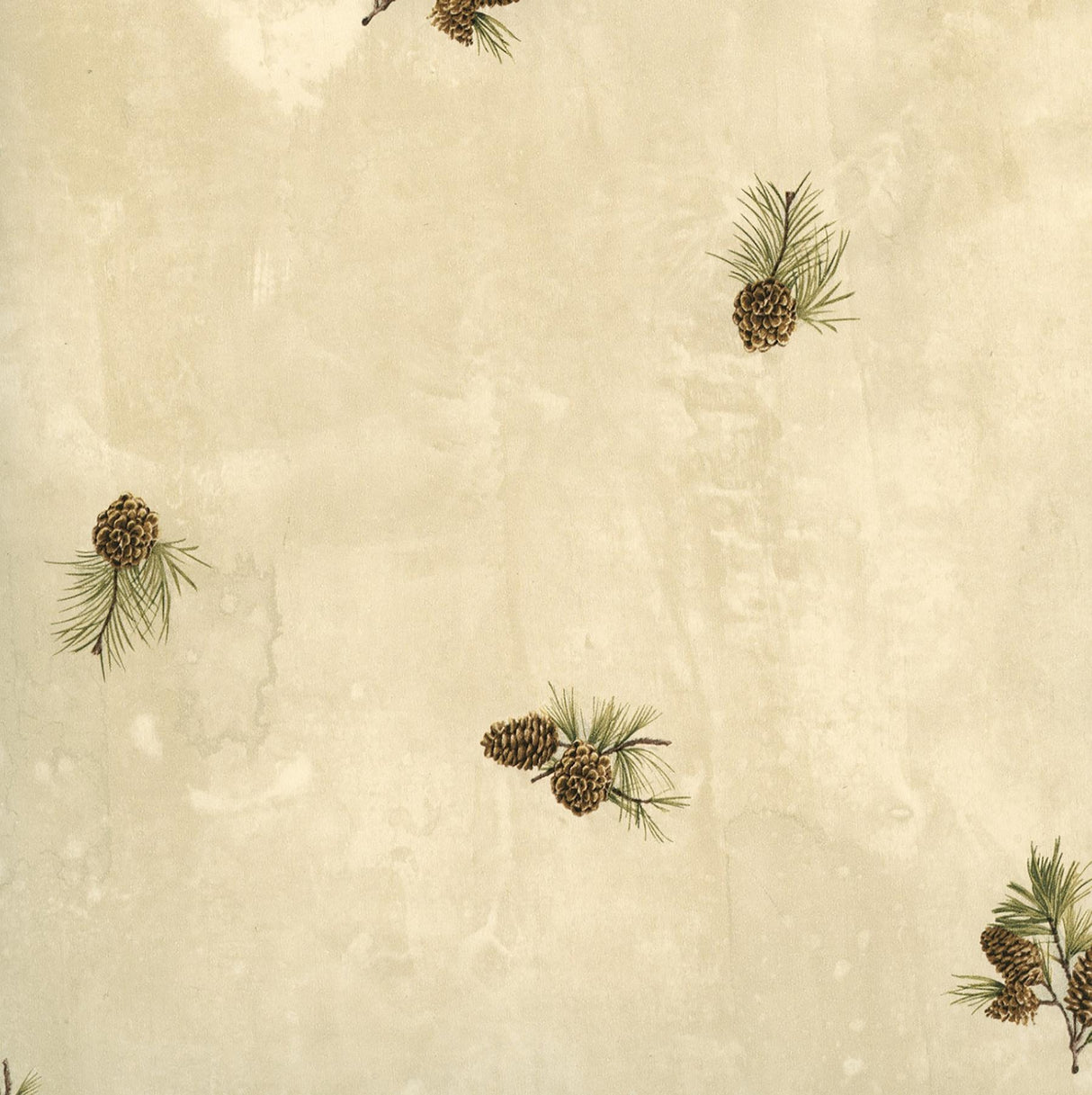 York Brantley Sand Pinecone Toss Wallpaper