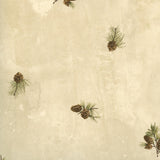 York Brantley Sand Pinecone Toss Wallpaper