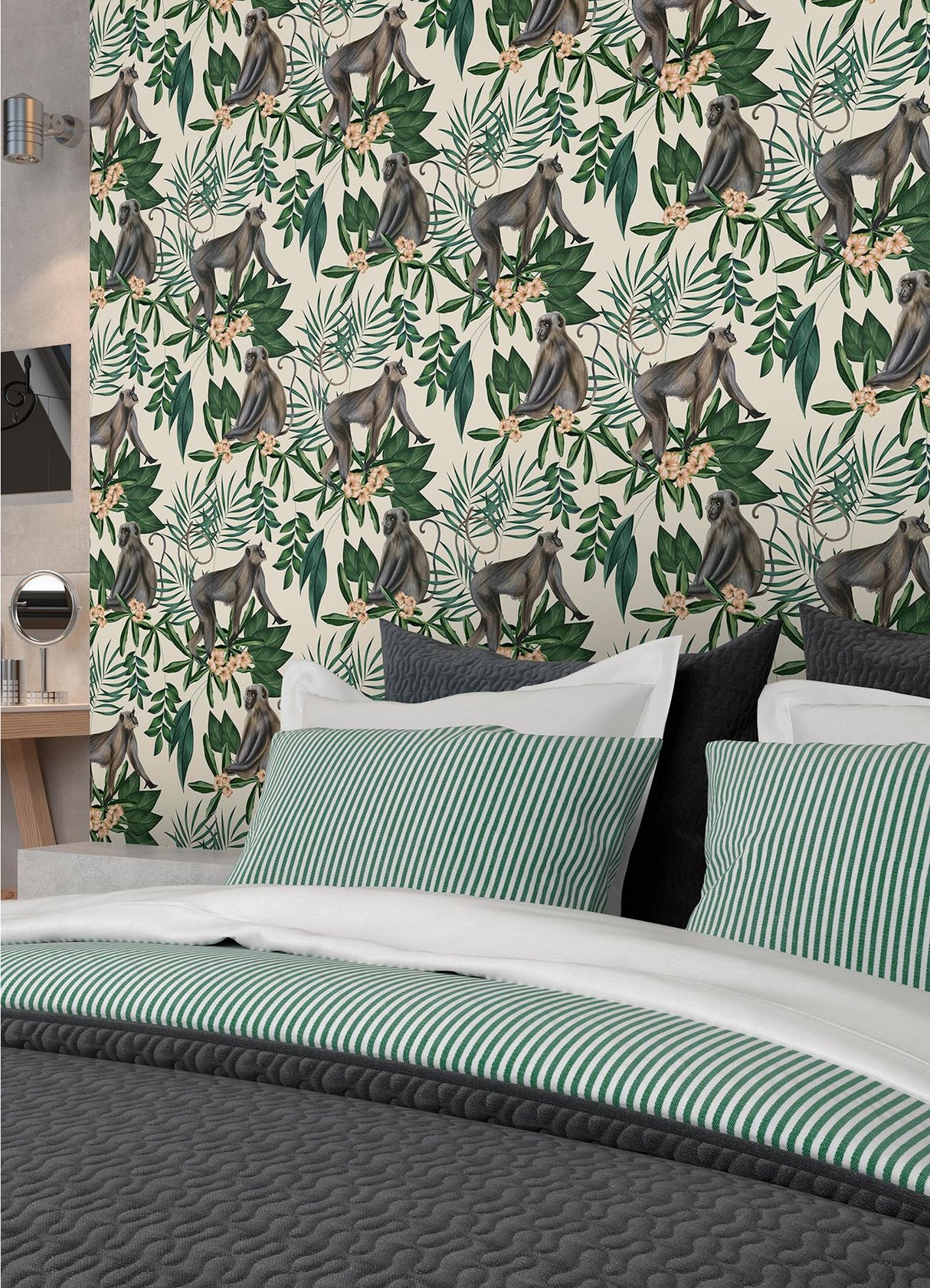 York Morris Cream Tropical Jungle Wallpaper