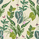 York Spirit Green Tropical Foliage Wallpaper