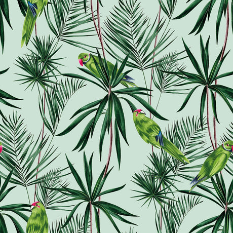 York Pebbles Mint Paradise Wallpaper