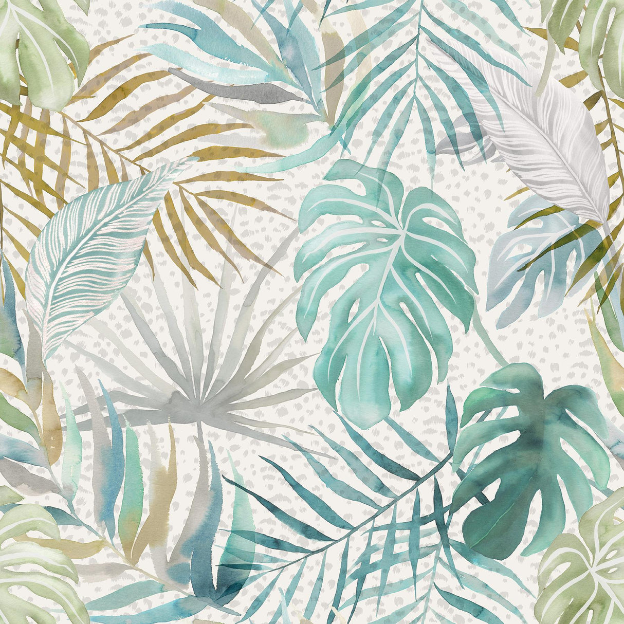 York Lana Aqua Tropica Wallpaper