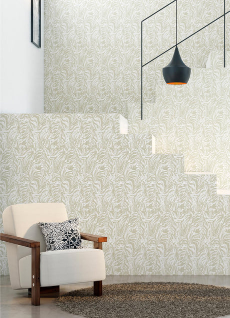 York Davy Taupe Zebra Wallpaper