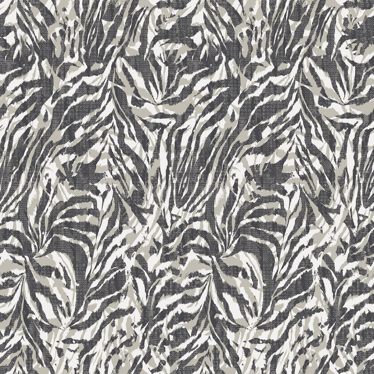 York Davy Charcoal Zebra Wallpaper