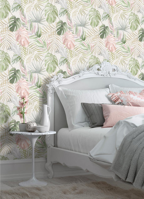 York Lana Sage Tropica Wallpaper