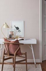 York Arne Blush Geometric Wallpaper