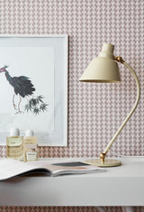 York Arne Blush Geometric Wallpaper