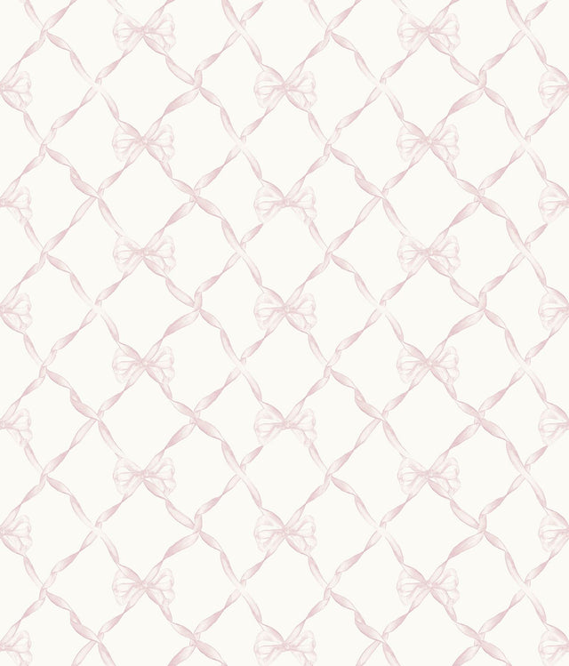 York Baby Bow Pink Jam Peel & Stick Wallpaper