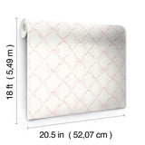 York Baby Bow Pink Jam Peel & Stick Wallpaper