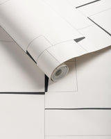 Kravet COUNTERCULTURE IVORY/NOIR Wallpaper