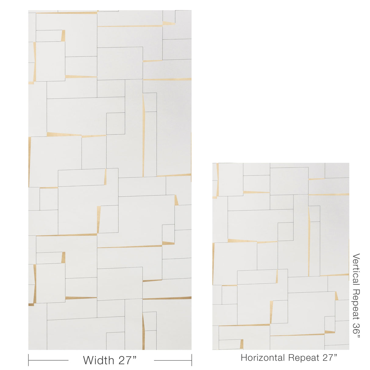 Kravet COUNTERCULTURE IVORY/GOLD Wallpaper