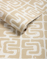 Kravet OUI BLOC DUE SAND Wallpaper