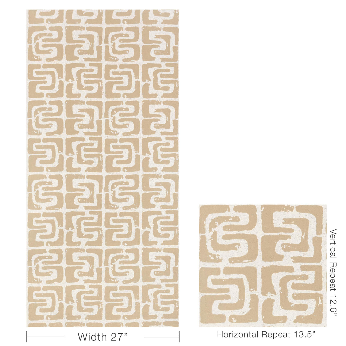 Kravet OUI BLOC DUE SAND Wallpaper
