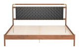 ZUO Netz King Bed Black & Walnut