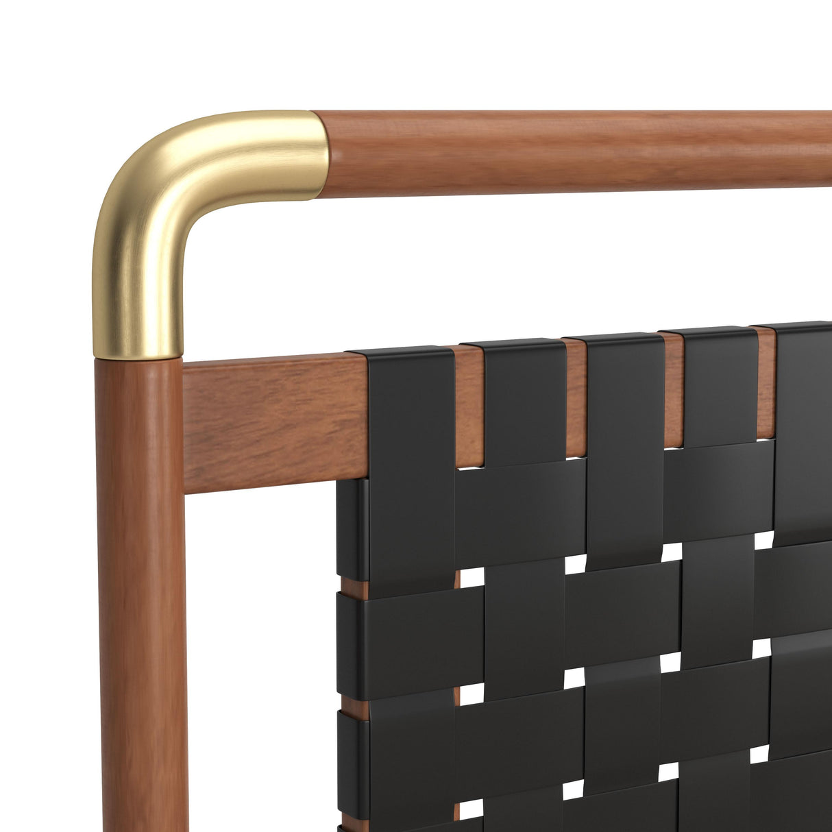 ZUO Netz King Bed Black & Walnut