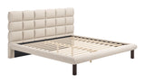ZUO Placid King Bed Beige