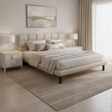 ZUO Placid King Bed Beige