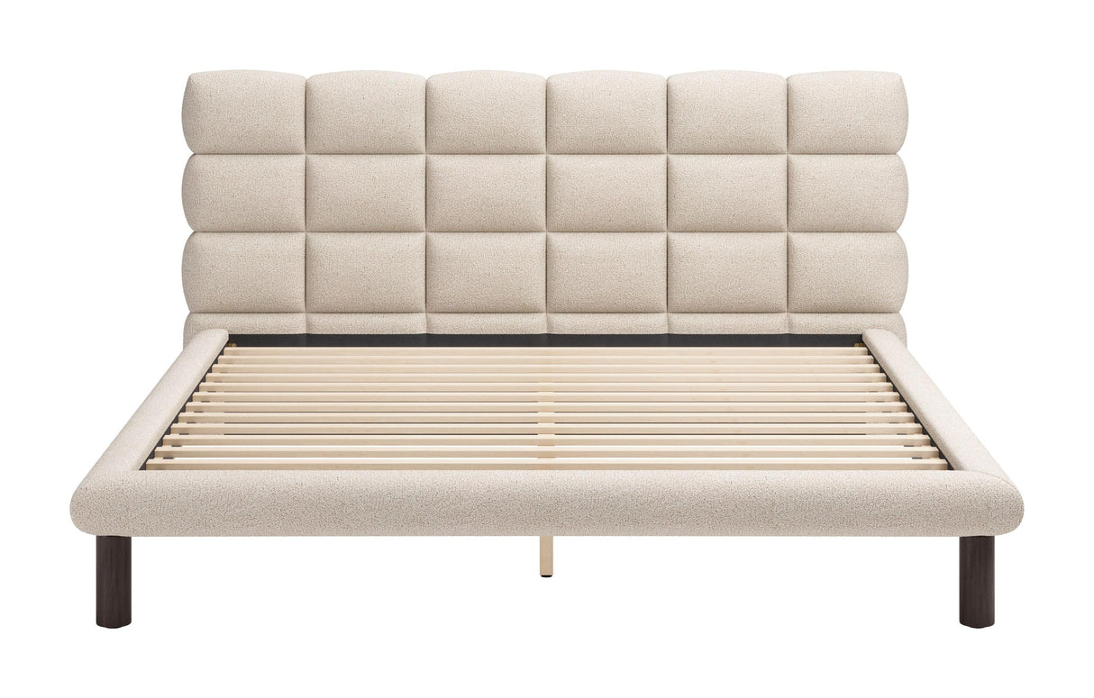 ZUO Placid King Bed Beige