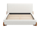 ZUO Baris Queen Bed Ivory