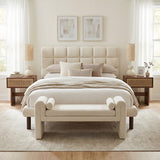 ZUO Placid Queen Bed Beige