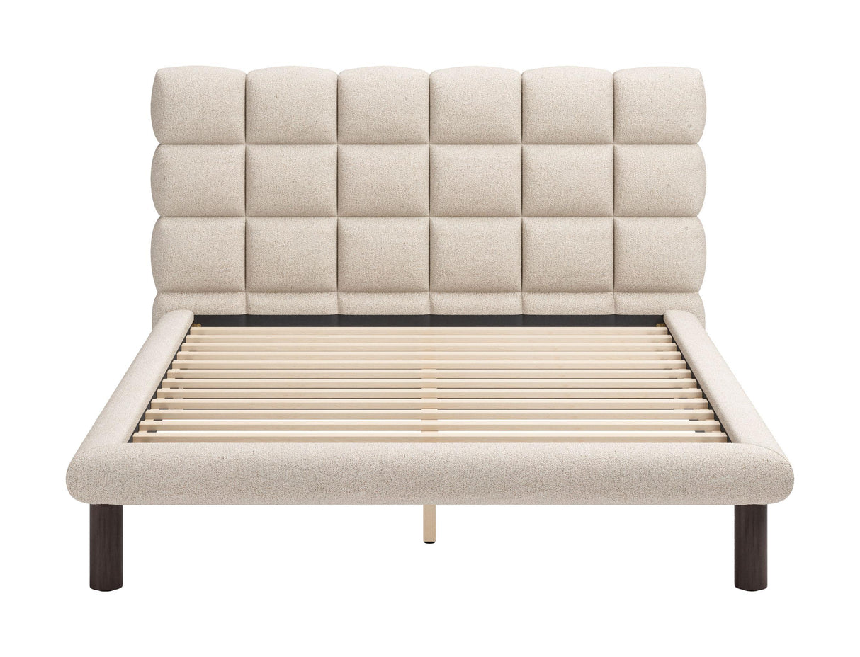 ZUO Placid Queen Bed Beige