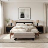 ZUO Netz Queen Bed Black & Walnut