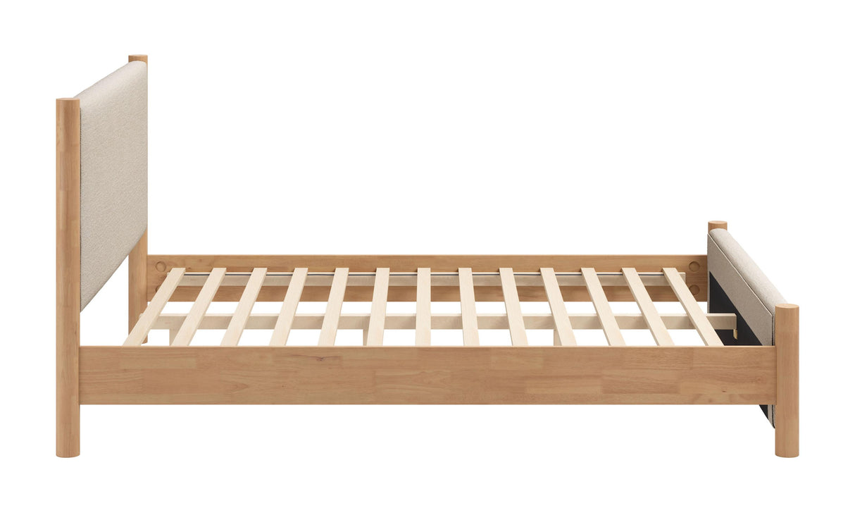 ZUO Hadi Queen Bed Beige & Natural