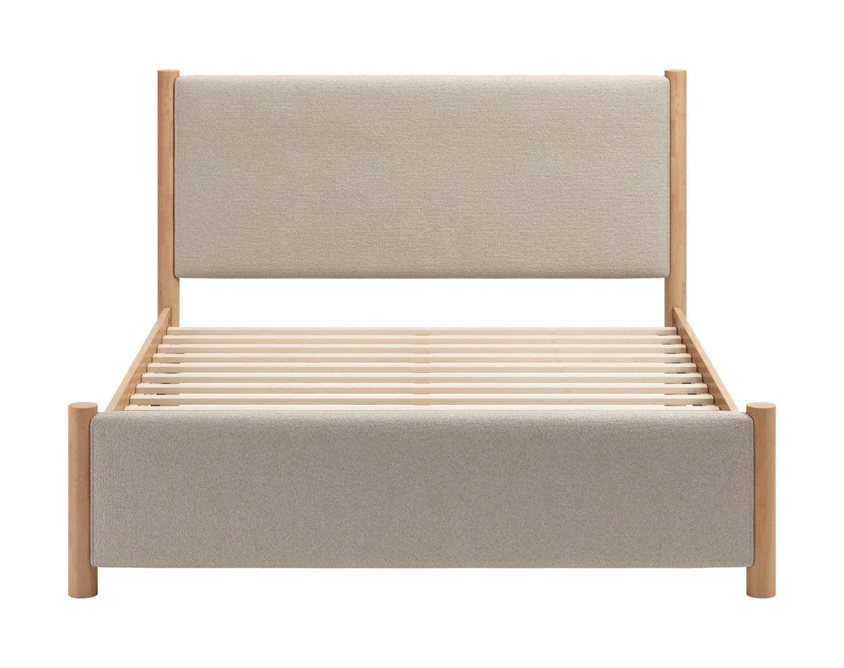 ZUO Hadi Queen Bed Beige & Natural