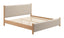 ZUO Hadi King Bed Beige & Natural