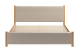 ZUO Hadi King Bed Beige & Natural