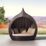 ZUO Martinique Beach Daybed Brown & Beige