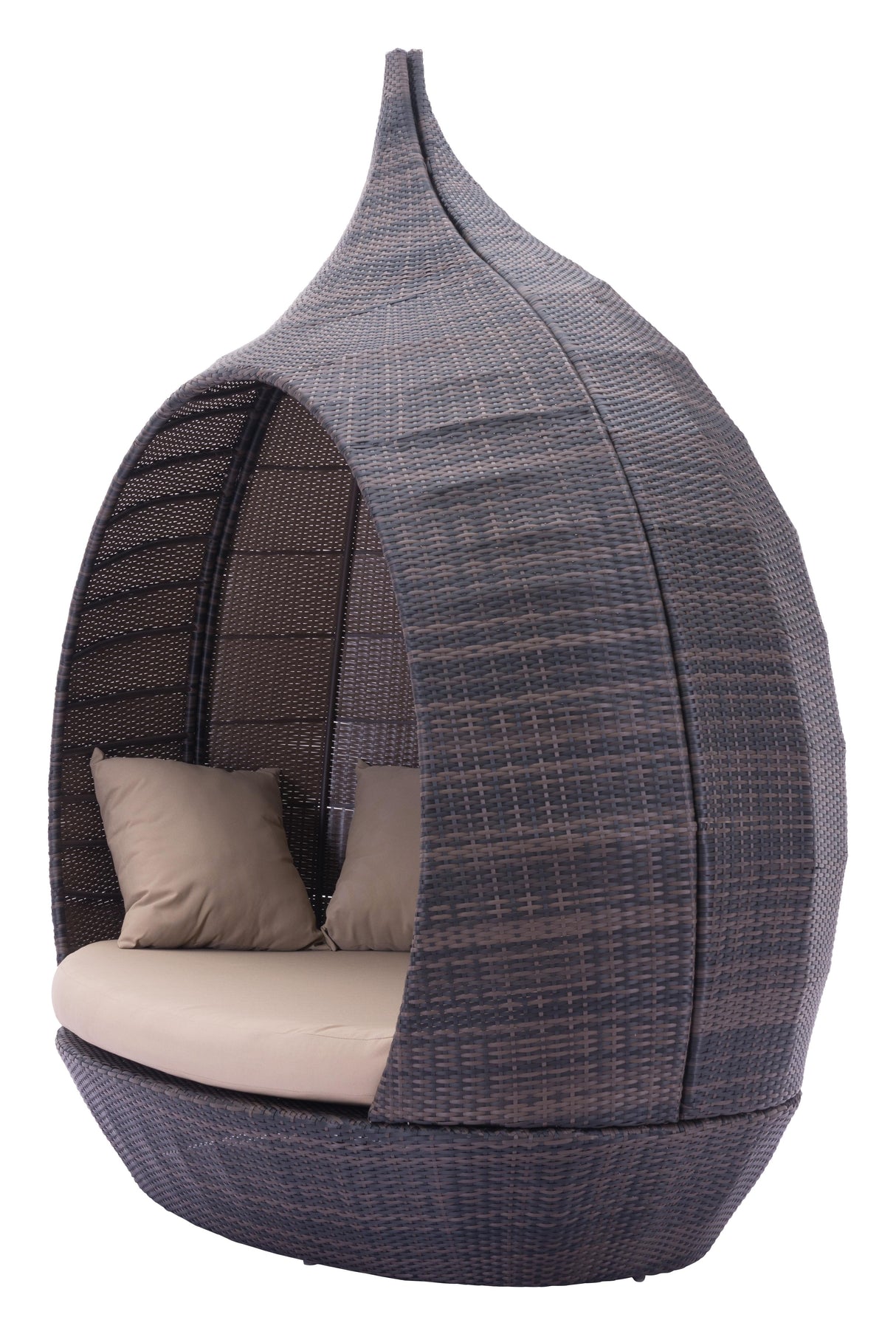 ZUO Martinique Beach Daybed Brown & Beige