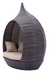 ZUO Martinique Beach Daybed Brown & Beige