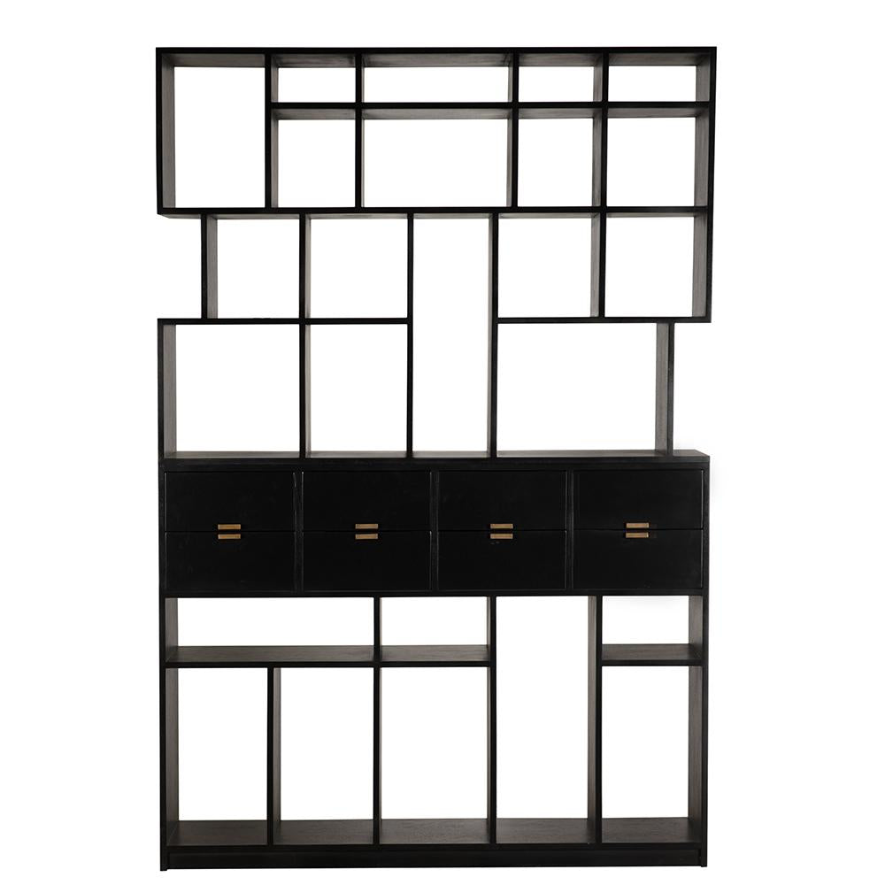 NOIR Grobius Bookcase Hand Rubbed Black