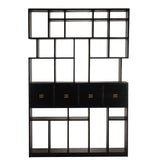 NOIR Grobius Bookcase Hand Rubbed Black