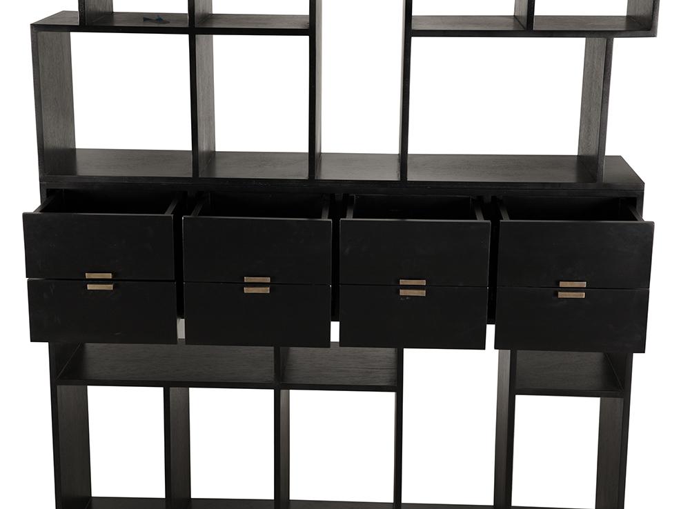 NOIR Grobius Bookcase Hand Rubbed Black