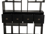 NOIR Grobius Bookcase Hand Rubbed Black
