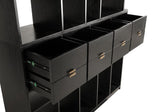 NOIR Grobius Bookcase Hand Rubbed Black