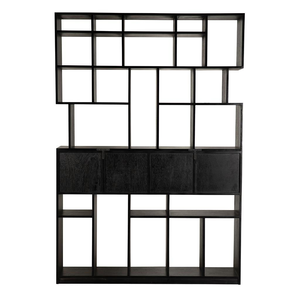 NOIR Grobius Bookcase Hand Rubbed Black