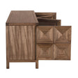 NOIR Quadrant 4 Door Sideboard Dark Walnut