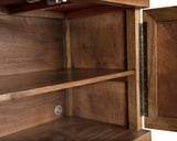 NOIR Quadrant 4 Door Sideboard Dark Walnut