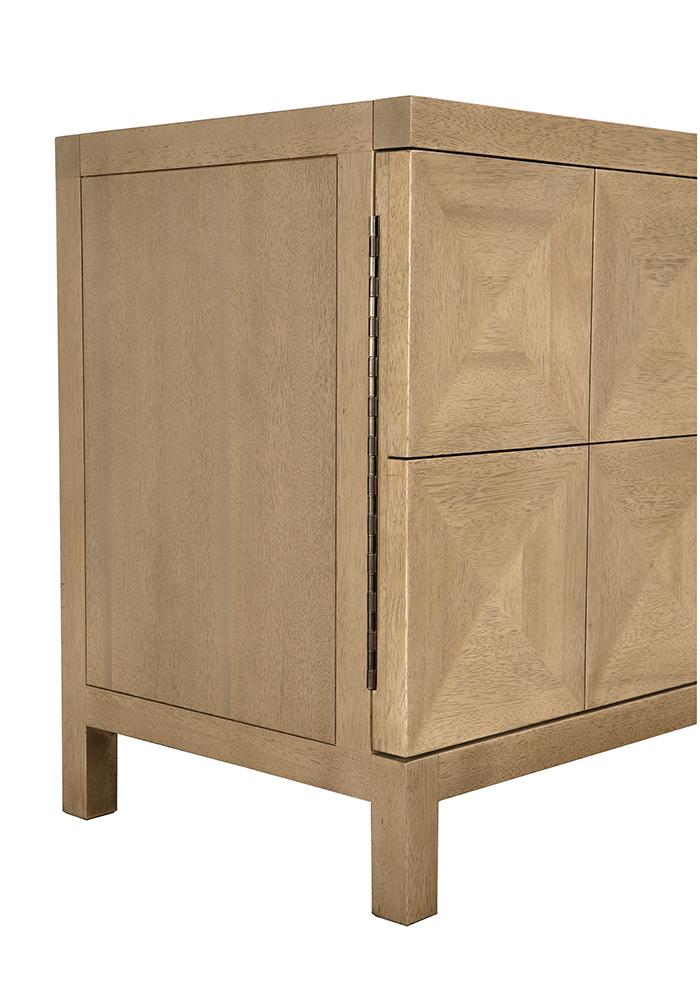 NOIR Quadrant 4 Door Sideboard Washed Walnut